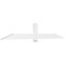 Ekena Millwork Eugene Architectural Grade PVC Gable Bracket, 108"W x 18"H x 2"D x 6"F, 4/12 Pitch GBP108X18X0206EUG00 - alternate 1